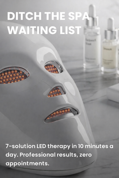Cordless 7-in-1 LED Light Therapy Mask — Spa-Quality Skincare at Home